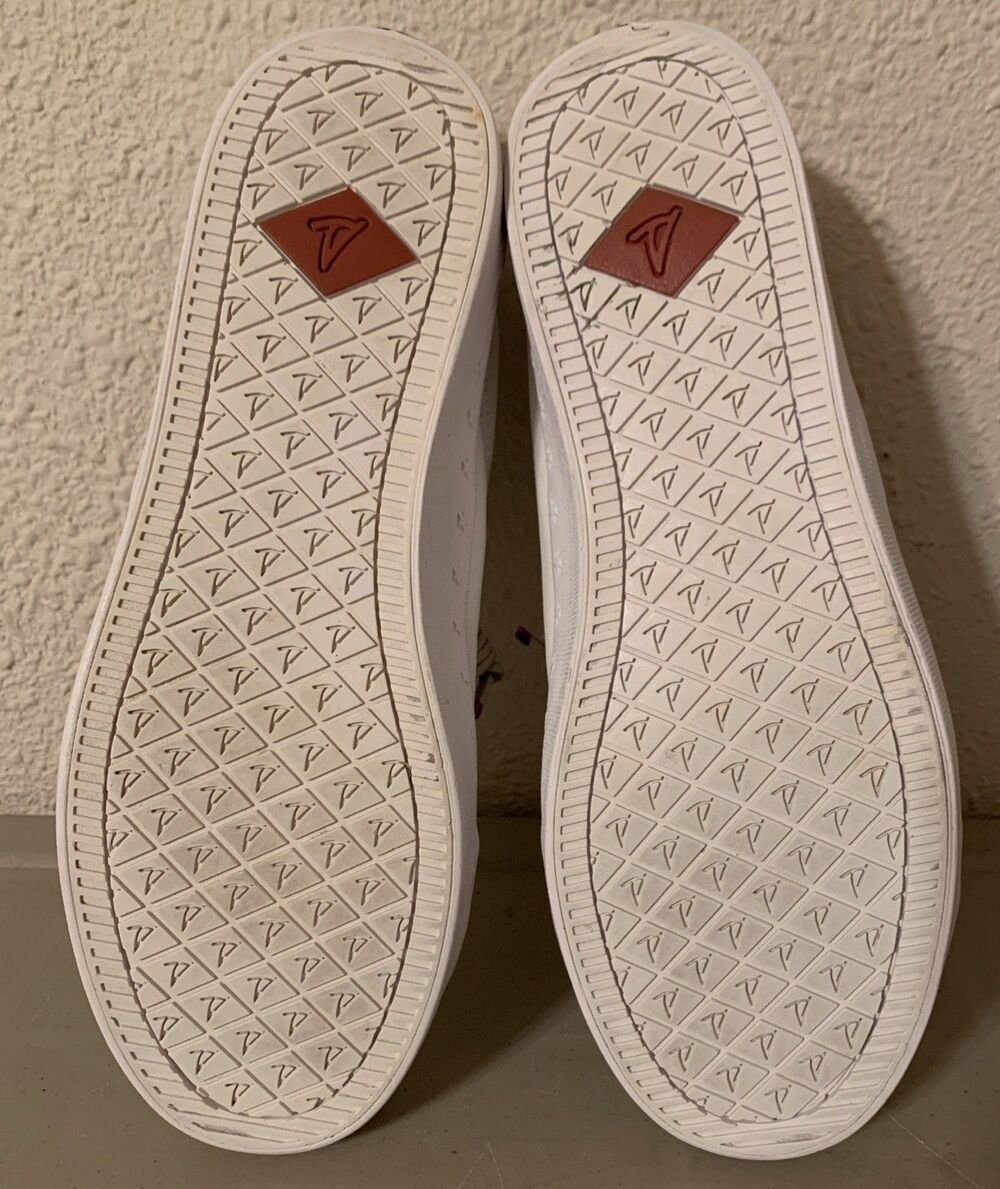 SPERRY Top Sider Boat Shoes Womens 8 White Slip Ons Nautical Costal - Picture 6 of 9